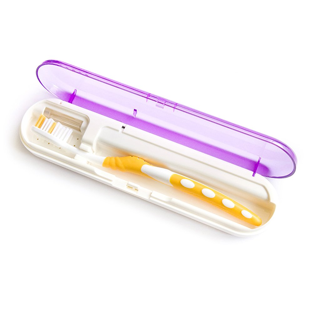UV Disinfection Toothbrush Box Toothbrush Head Sterilizer Portable Toothbrush Case Household Travel Toothbrush Case new - ebowsos