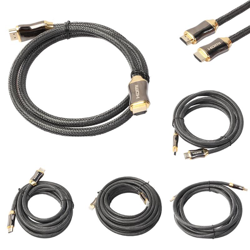 Ultra HD 1m 1.5m 2m  3m 5m HDMI Cable v2.0 High Speed golden plated cable + Ethernet HDTV 2160p 4K 3D GOLD for HDTV XBOX PS3 - ebowsos