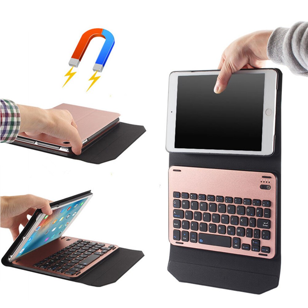 Ultra Thin Aluminum Alloy Wireless Blutooth Keyboards Case w/ Blacklit  for iPad Pro 10.5'' Keyboard Case - ebowsos