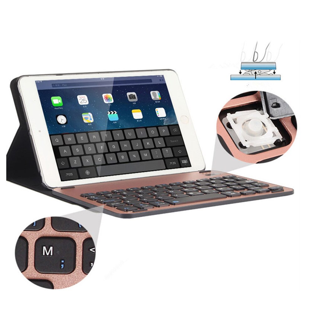 Ultra Thin Aluminum Alloy Wireless Blutooth Keyboards Case w/ Blacklit  for iPad Pro 10.5'' Keyboard Case - ebowsos