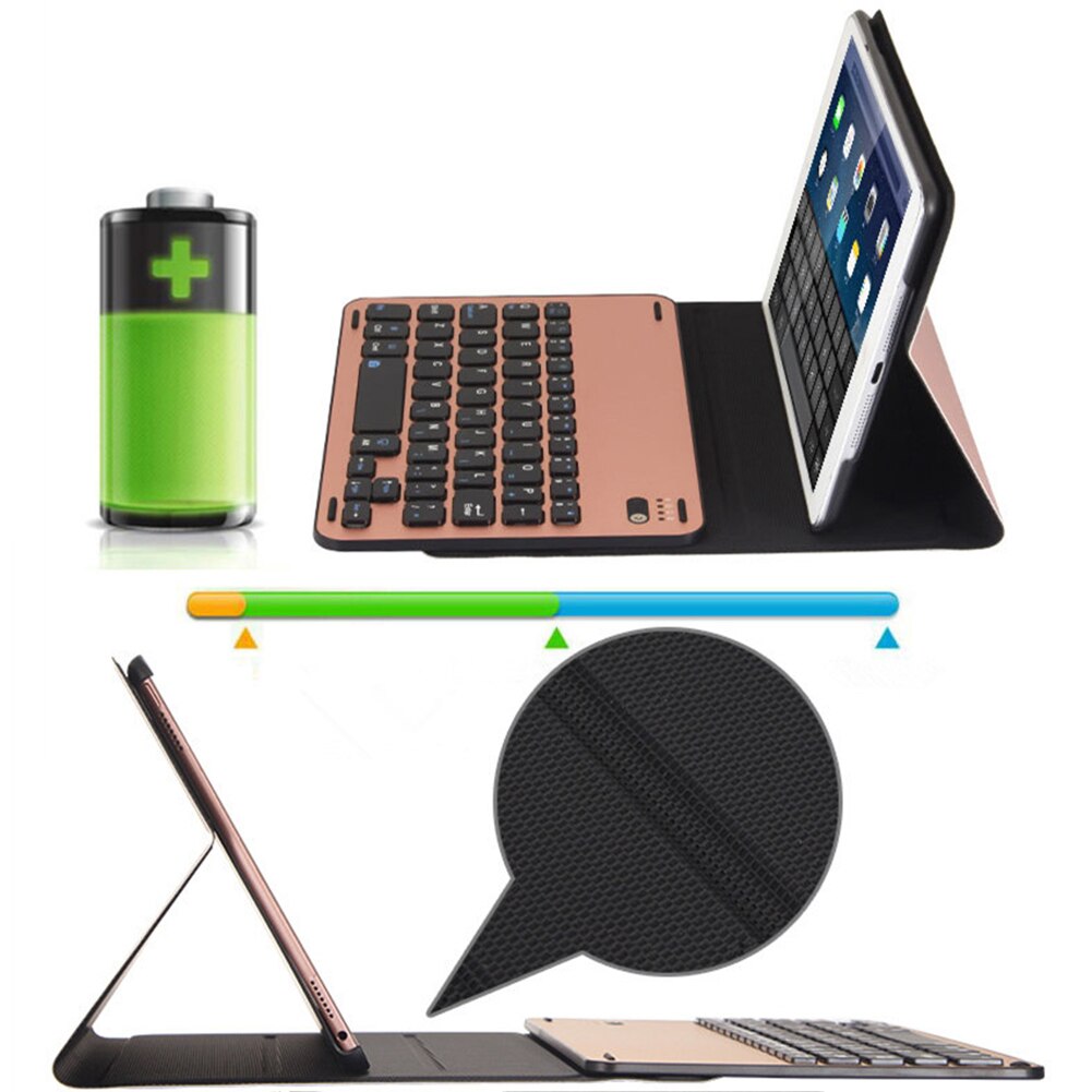 Ultra Thin Aluminum Alloy Wireless Blutooth Keyboards Case w/ Blacklit  for iPad Pro 10.5'' Keyboard Case - ebowsos