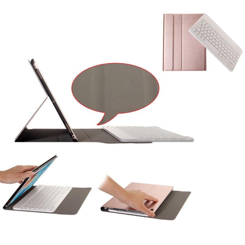 Ultra Thin PU Leather Keyboard Case Wireless Bluetooth Keyboard Leather Protective Case For iPad Air 9.7 Inch - ebowsos
