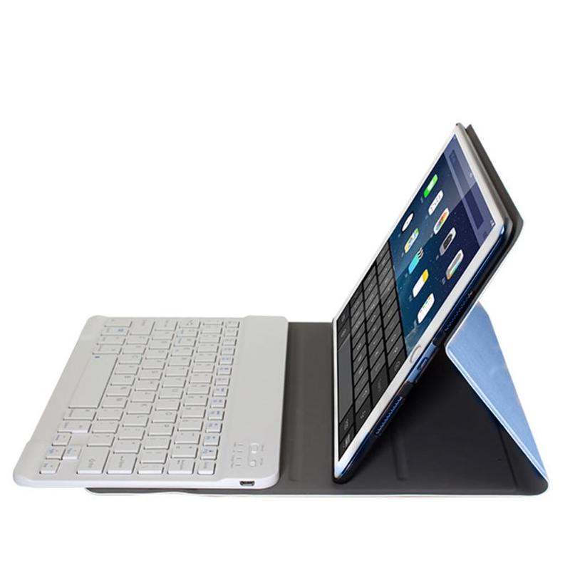 Ultra Thin PU Leather Keyboard Case Wireless Bluetooth Keyboard Leather Protective Case For iPad Air 9.7 Inch - ebowsos