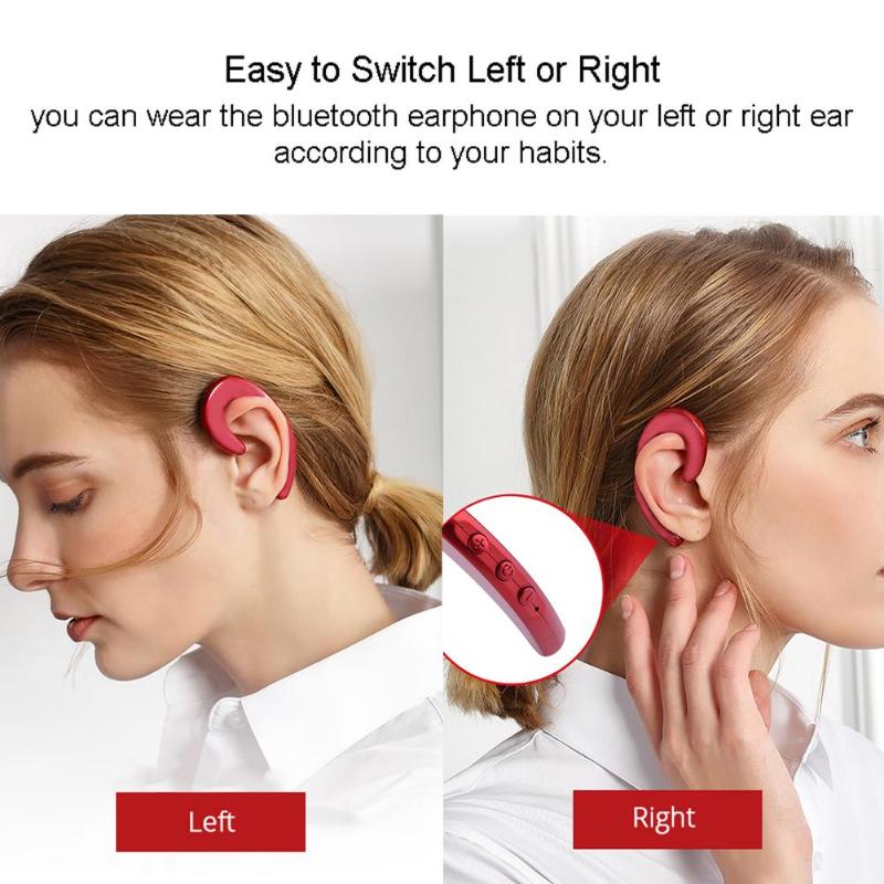 Ultra-thin Bluetooth Earphone No Earplugs Design Multi-Point Connection Wireless Stereo Headset Headphone for Android Mobile - ebowsos