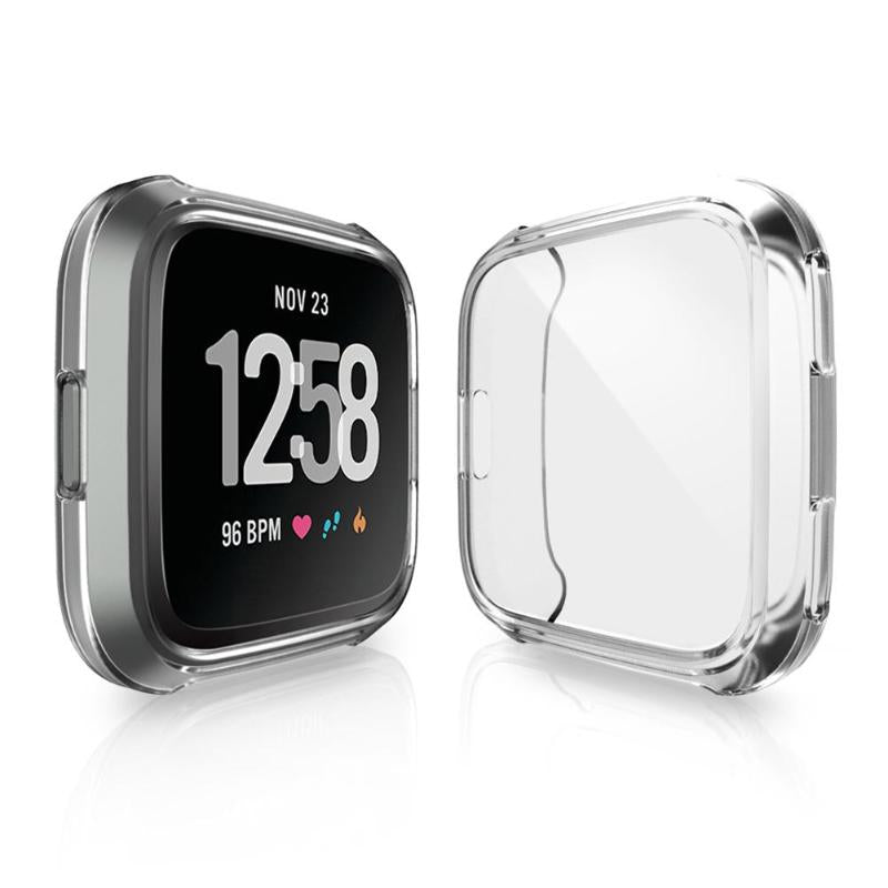 Ultra-thin Plating TPU Case Wearable Watch Cover for Fitbit Versa Full Protection Smartwatch Protector High Quality Watch Cover - ebowsos