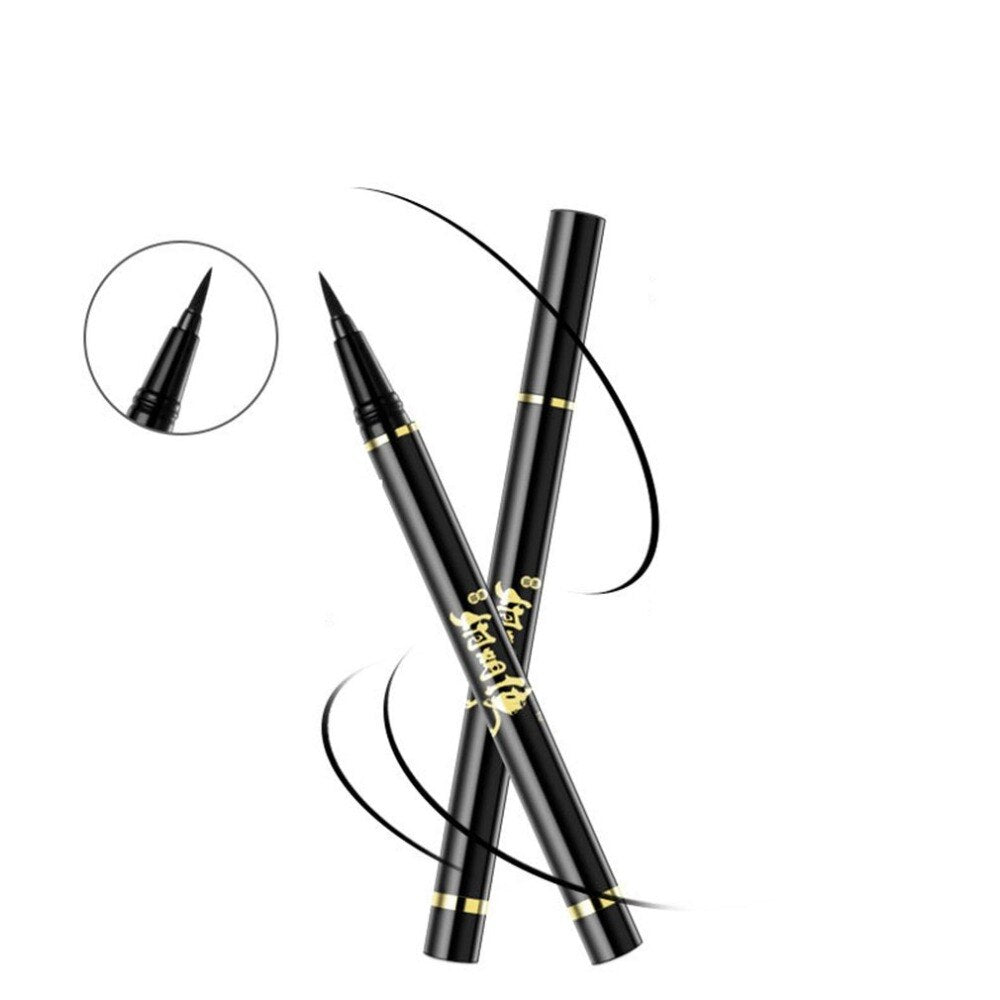 Ultra-thin Smooth Liquid Eyeliner Pen Long Lasting Quick Dry Waterproof Beauty Makeup Cosmetic Tool Sweat-proof Eye Line Pen - ebowsos