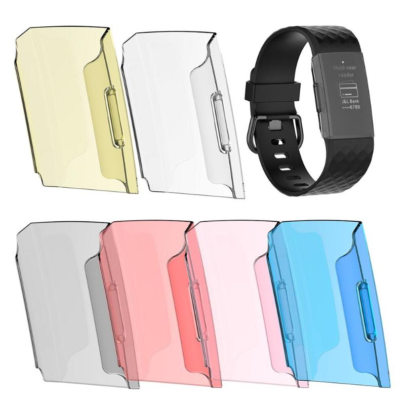 Ultra-thin Soft PC Wristband Screen Protection Case Cover Frame Shell Replacement for Fitbit Charge 3 High Quality Protect Case - ebowsos
