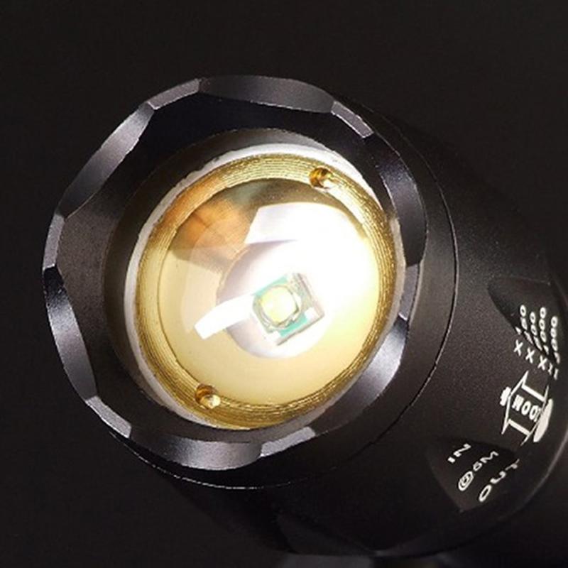 UltraFire CREE XM-L T6 LED Zoomable Flash light Torch Lamp+2 Free 18650 Bat - ebowsos