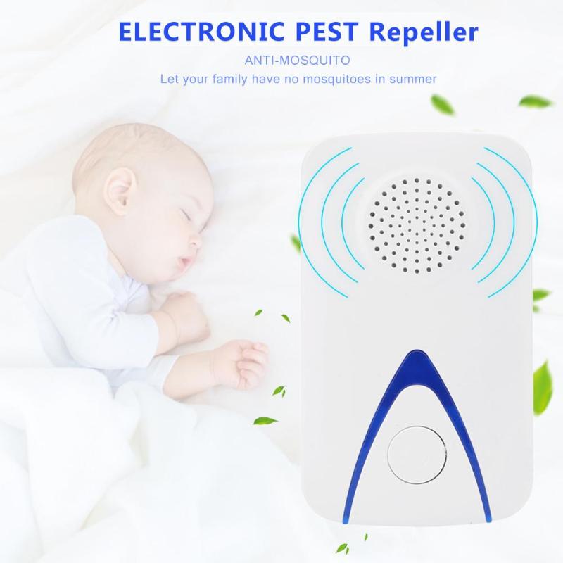 Ultrasonic Pest Repeller Electronic Mosquito Insect Repellent US/EU Plug - ebowsos