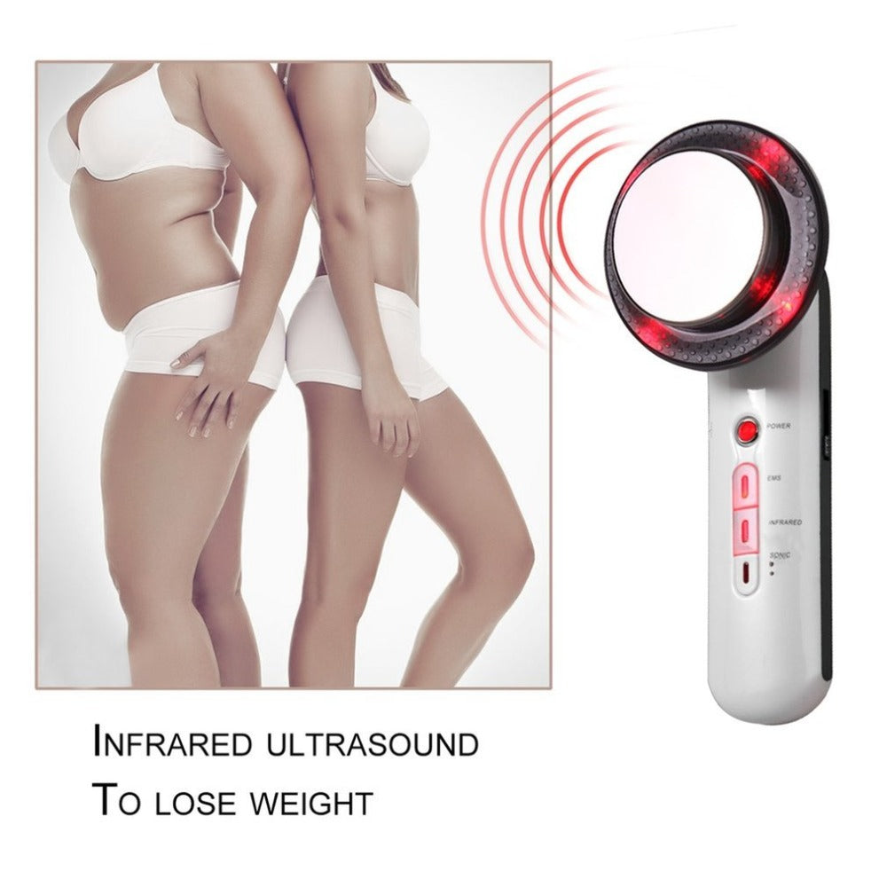 Ultrasound Cavitation Body Slimming Massager Weight Loss Anti-Cellulite Fat Burner Galvanic Infrared Ultrasonic Therapy Tool - ebowsos