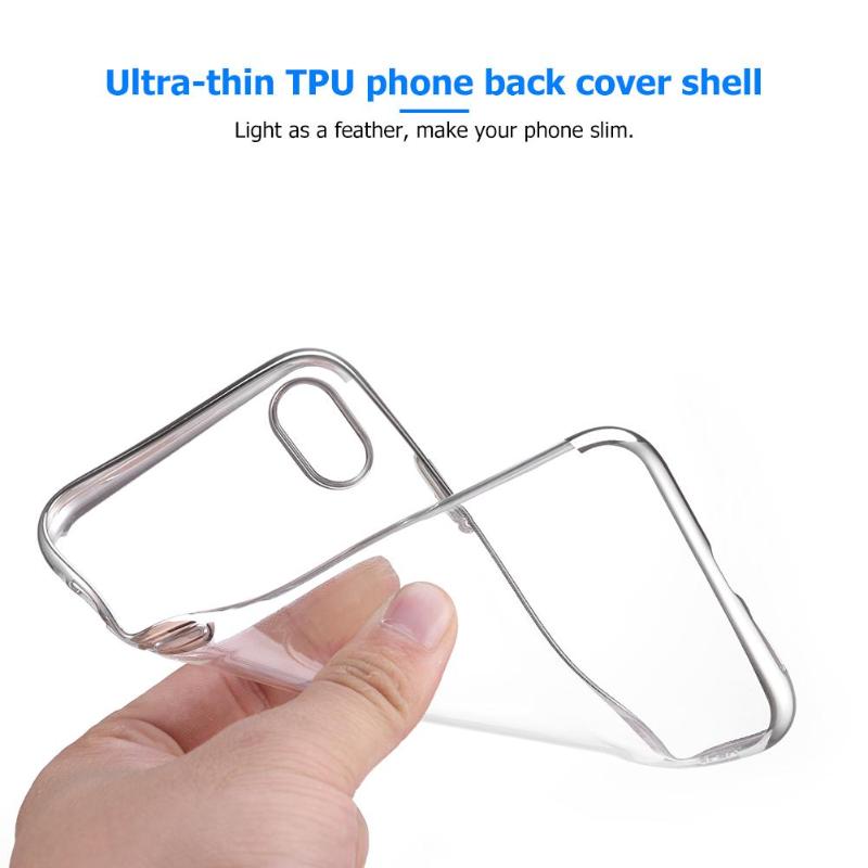 Ultrathin TPU Case for iphone Xs Protect Scratch Proof Shockproof Phone Slim Back Cover Shell Phone Back Cover High Quality - ebowsos