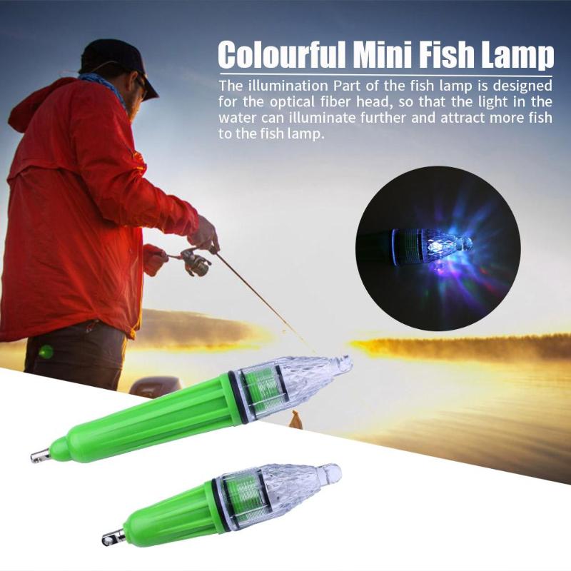 Underwater Fishing Trap Light Mini LED Waterproof Fishing Trap Light 12cm 7 Color Underwater Flash Lamp-ebowsos