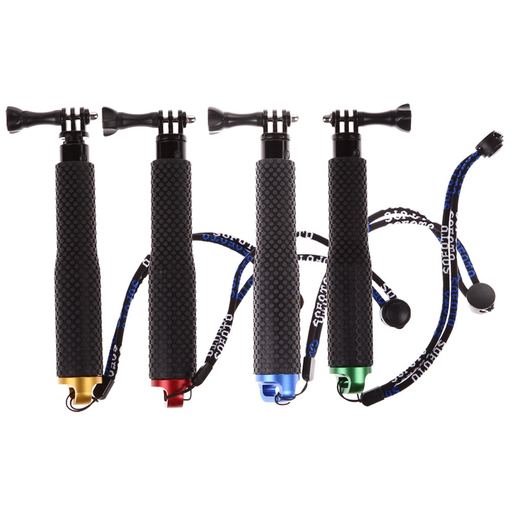 Unfolded(480mm) Pole Extendable Waterproof Tripod Selfie Stick Handheld Monopod Dive For GoPro Hero 4 3+ 3 2 SJ4000 for Xiao Yi - ebowsos