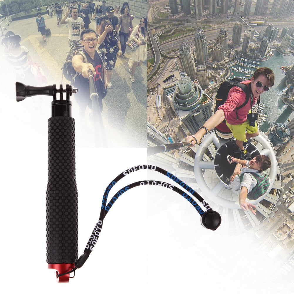 Unfolded(480mm) Pole Extendable Waterproof Tripod Selfie Stick Handheld Monopod Dive For GoPro Hero 4 3+ 3 2 SJ4000 for Xiao Yi - ebowsos