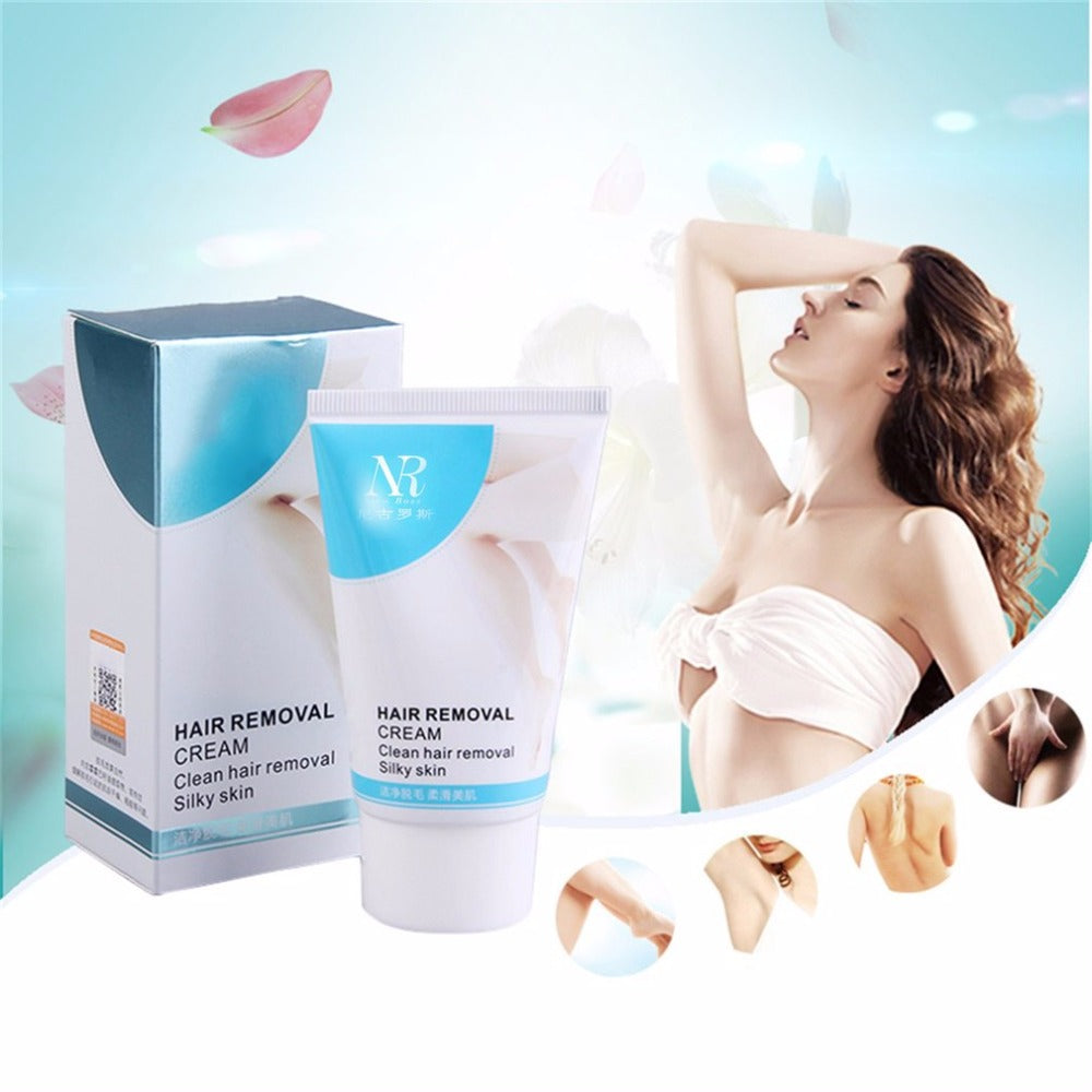Unisex Herbal Fast Painless Permanent Hair Removal Cream Stop Hair Growth Inhibitor Remover Mild Hair Removal 100% Pure Fruit - ebowsos