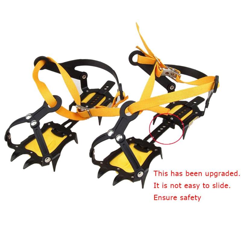Universal 10 Studs Ice Non Slip Snow Shoes Cover Spikes Grips Cleats Crampons Winter Climbing Safety Tool-ebowsos