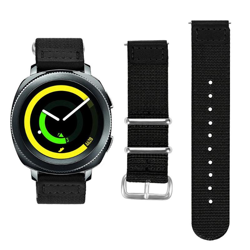 Universal 20mm Nylon Braided Adjustable Watchband Bracelet Wrist Strap Replacement for Samsung Gear Sport S4 Watch Band Hot Sale - ebowsos