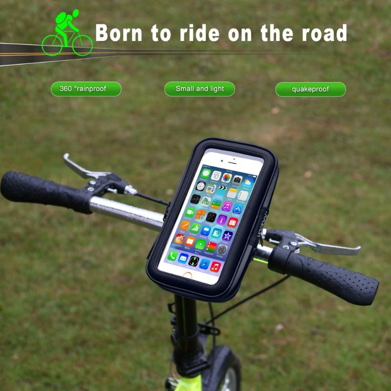 Universal 360 Rotating Bike Bicycle Rainproof Touch Bag Case Phone Holder Bag Bracket For iPhone 7 7plus 6 6S 5 5S Samsung S6 S7 - ebowsos