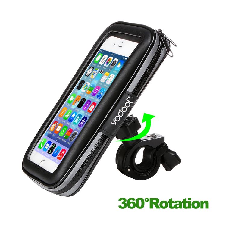 Universal 360 Rotating Bike Bicycle Rainproof Touch Bag Case Phone Holder Bag Bracket For iPhone 7 7plus 6 6S 5 5S Samsung S6 S7 - ebowsos