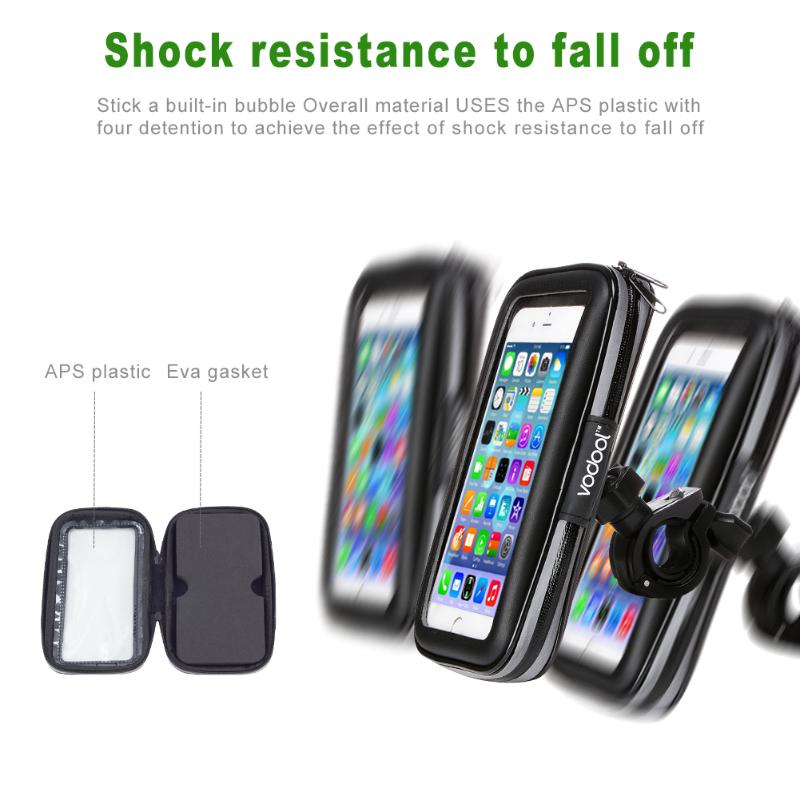 Universal 360 Rotating Bike Bicycle Rainproof Touch Bag Case Phone Holder Bag Bracket For iPhone 7 7plus 6 6S 5 5S Samsung S6 S7 - ebowsos