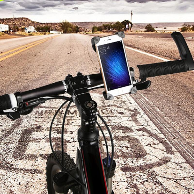Universal 360 Rotating Bike Phone Holder Bicycle Handlebar Clip Mount Bracket For iPhone X 8 7 Bike Mount Phone Bike Holder - ebowsos