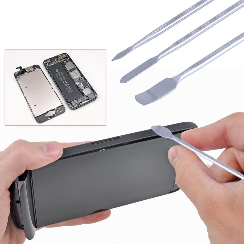 Universal 3pcs Metal Spudger Mobile Phone Repairing Opening Tools Set for iPhone Samsung Laptop Tablet Repairing Tools - ebowsos
