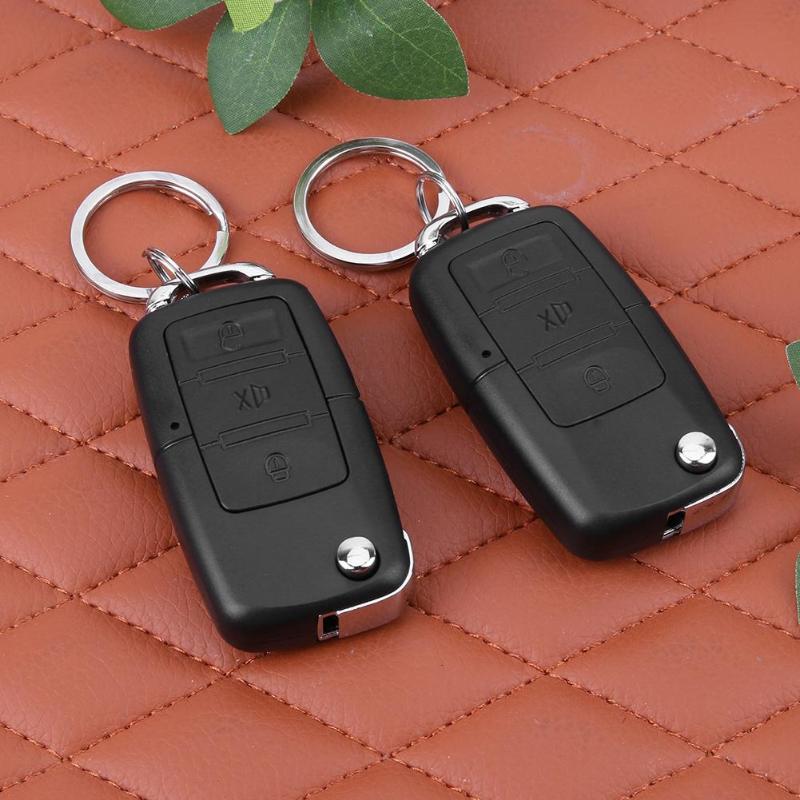 Universal Car Alarm System With Flip Key Remote Control Central Door Locking Keyless Entry Remote Trunk Release Anti Theft New - ebowsos