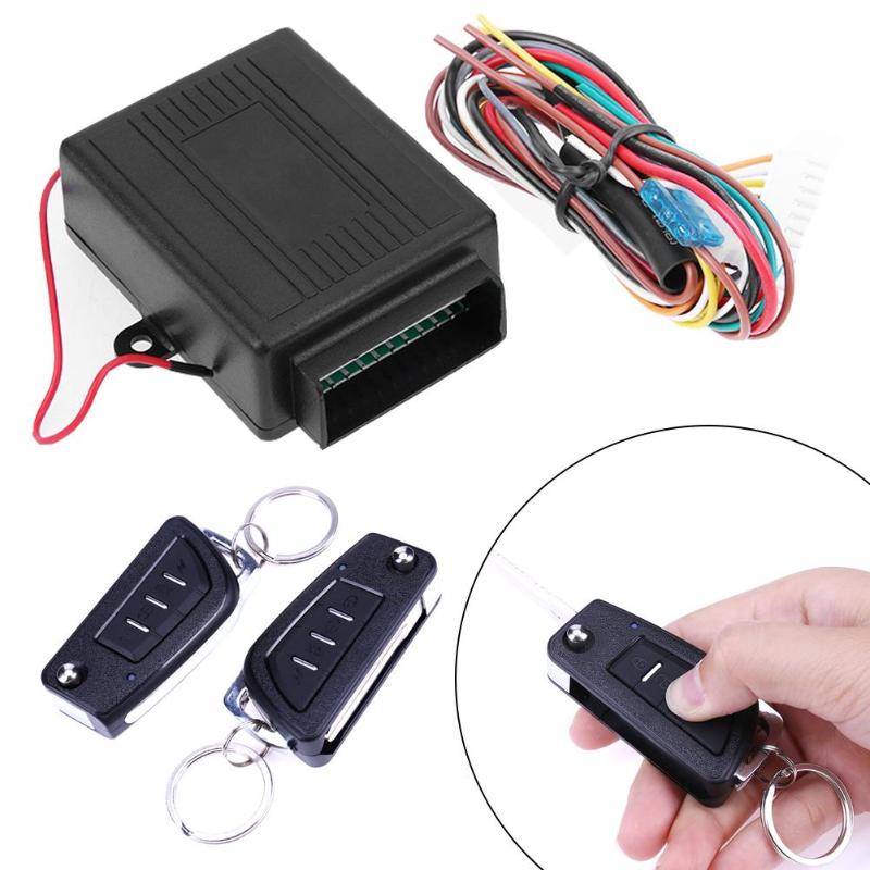 Universal Car Alarm Systems Auto Remote Central Kit Door Lock Keyless Entry System Central Locking with Remote Control Promotion - ebowsos