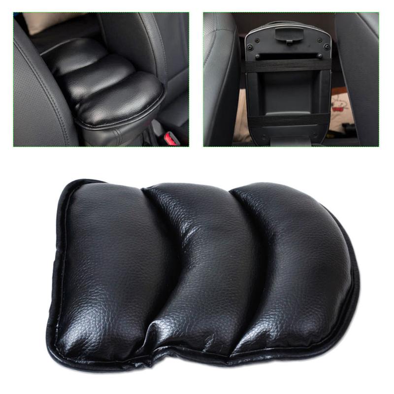 Universal Car Armrest Soft Leather Central Console Box Pad Cover Cushion Support Box Arm Rest Seat Box Padding Protective Case - ebowsos