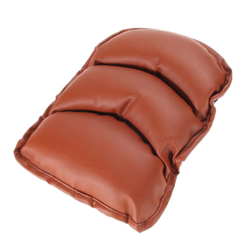Universal Car Armrest Soft Leather Central Console Box Pad Cover Cushion Support Box Arm Rest Seat Box Padding Protective Case - ebowsos