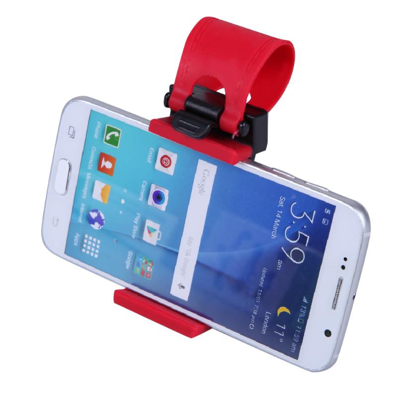 Universal Car Steering Wheel Clip Mount Holder for iPhone 8 7 7Plus 6 6s Samsung Xiaomi Huawei Mobile Phone GPS High Quality - ebowsos