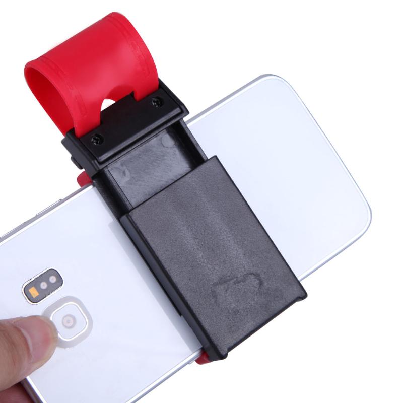 Universal Car Steering Wheel Clip Mount Holder for iPhone 8 7 7Plus 6 6s Samsung Xiaomi Huawei Mobile Phone GPS High Quality - ebowsos