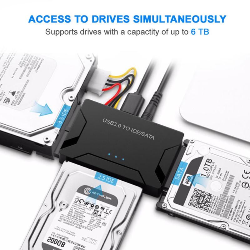 Universal Converter USB3.0 to SATA/IDE 2.5in 3.5in External Hard Disk Case Box Adapter Cable 5GBPS Highspeed for PC Laptop New - ebowsos