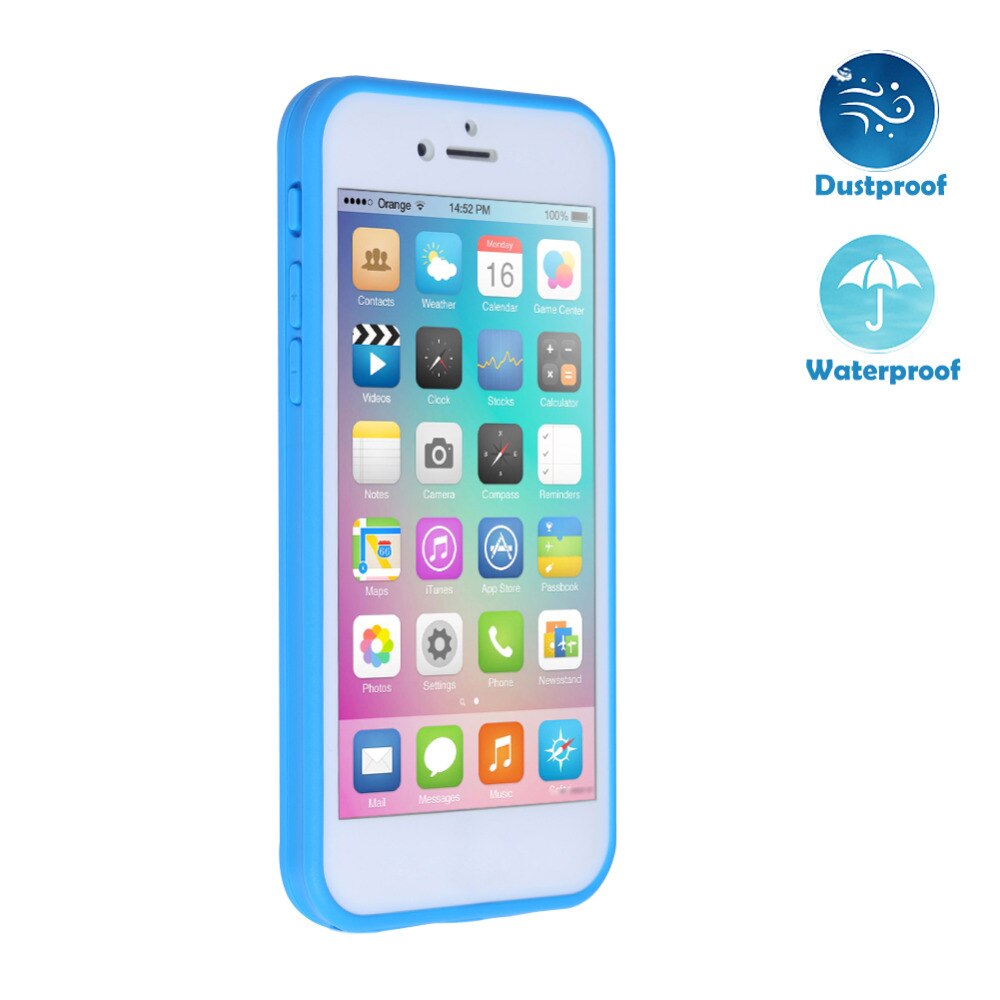 Universal Cover Waterproof Phone Case for iPhone 7plus Dustproof Rubber Phone Full Cover For iPhone 7 Plus Swim Waterproof Case - ebowsos