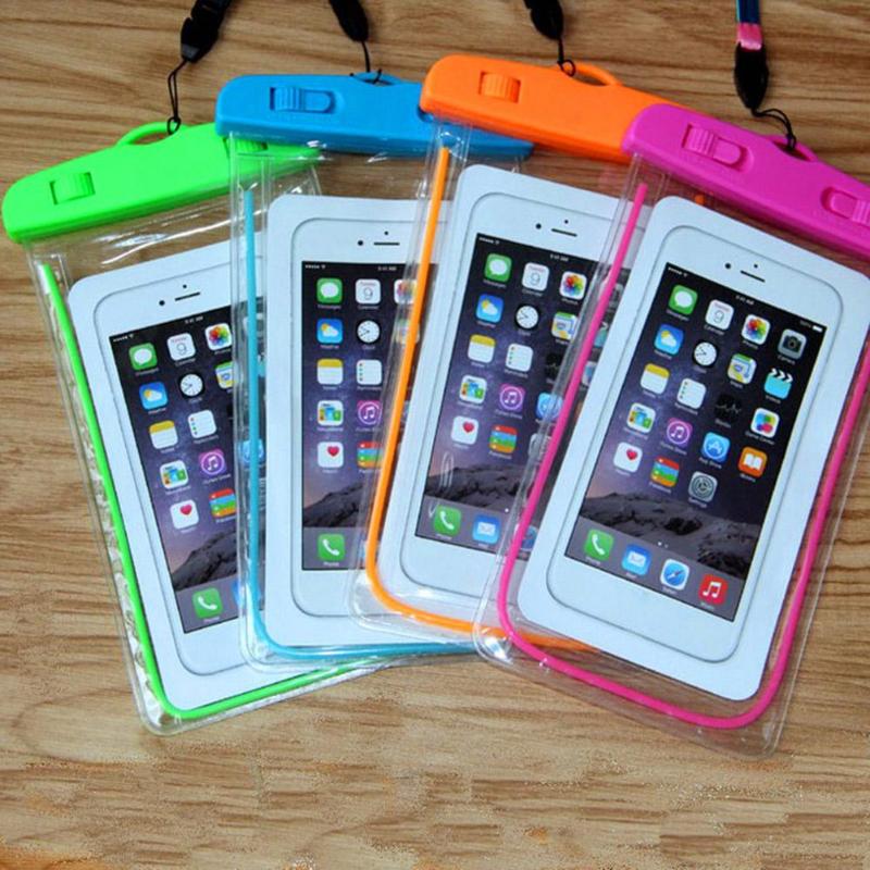 Universal Dry Bag Swimming Waterproof Bag with Luminous Underwater Pouch Phone Case for Below 6inch Phone High Quality Phone Bag - ebowsos