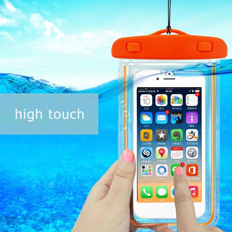 Universal Dry Bag Swimming Waterproof Bag with Luminous Underwater Pouch Phone Case for Below 6inch Phone High Quality Phone Bag - ebowsos