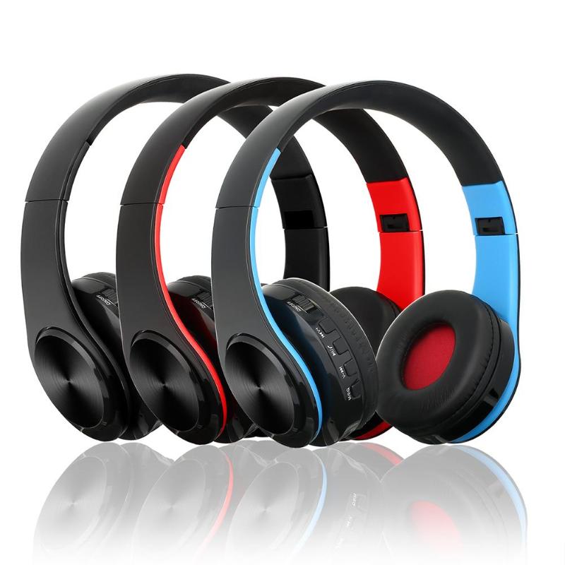Universal Foldable Wireless Bluetooth Headphone Stereo Auriculares Bluetooth Headset Support TF Card/3.5mm Aux Input/Calls - ebowsos