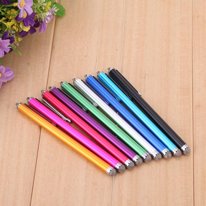 Universal Metal Mesh Micro Fiber Tip Touch Screen Stylus Pen for iPhone for Samsung Smart Phone Tablet PC Stylus Pen 9 Colors - ebowsos