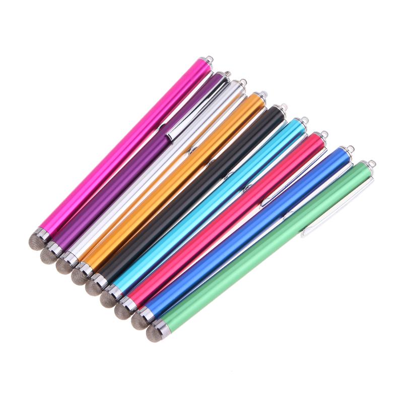 Universal Metal Mesh Micro Fiber Tip Touch Screen Stylus Pen for iPhone for Samsung Smart Phone Tablet PC Stylus Pen 9 Colors - ebowsos
