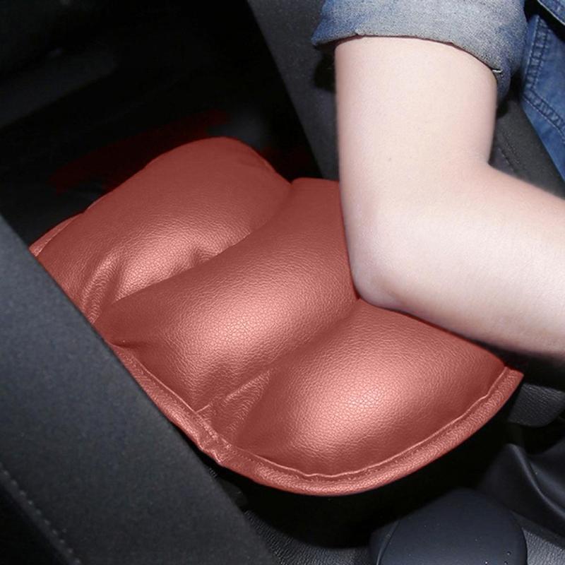 Universal PU Leather Car Console Box Armrest Pad Protective Mat Cover Cushion Arm Rest Soft Pillow Case Auto Accessories New - ebowsos