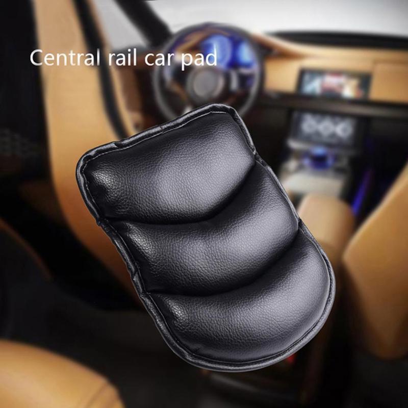 Universal PU Leather Car Console Box Armrest Pad Protective Mat Cover Cushion Arm Rest Soft Pillow Case Auto Accessories New - ebowsos