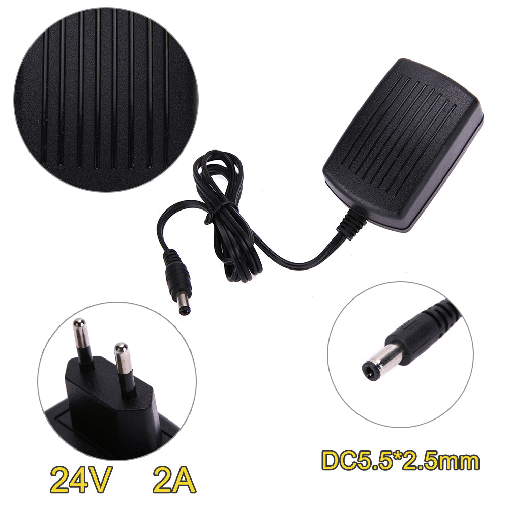 Universal Power Supply Adapter DC24V 2A Adapter AC 100V-240V to DC 24V Converter Power Supply Charger  AU/EU/UK/US Plugs - ebowsos