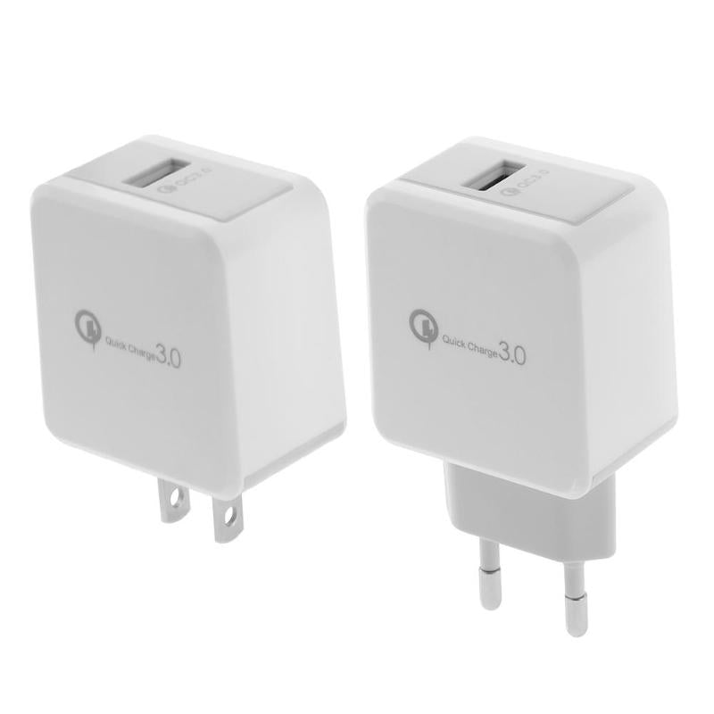 Universal QC3.0 Single USB Charger 5V 9V 12V Quick Charge Fast Adapter Wall Mobile Phone Charger High Quality Phone Charger New - ebowsos
