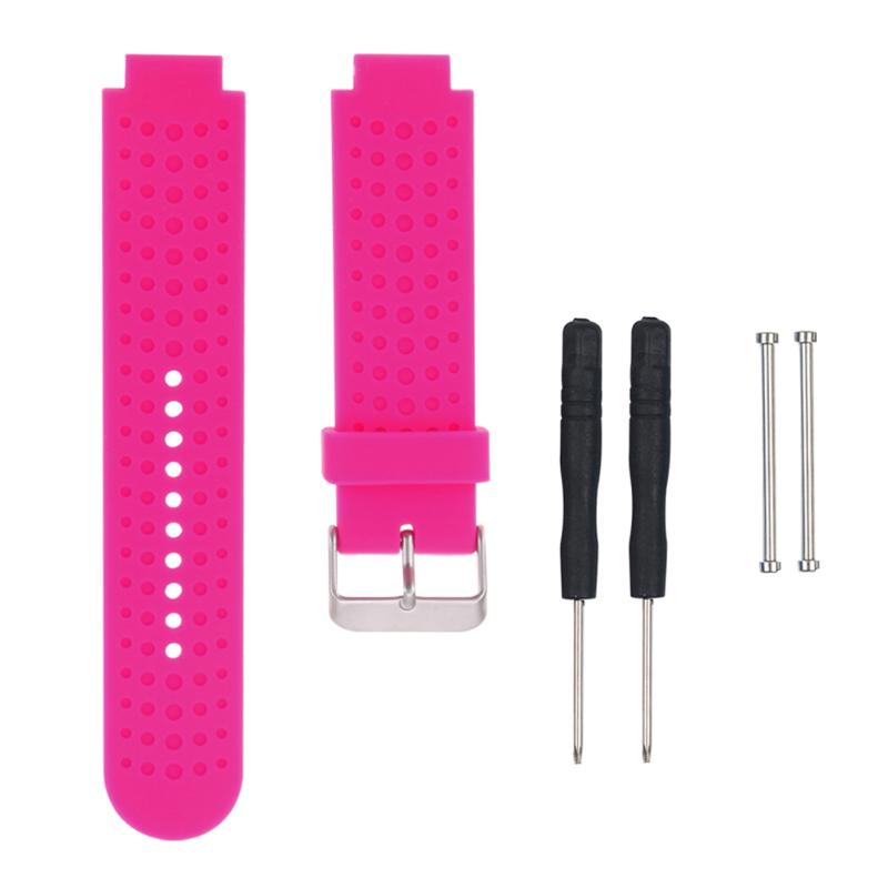 Universal Silicone Smart Watchband Strap Band Replacement Straps Bands with Tools For Garmin Forerunner 230/235/630/220/620/735 - ebowsos