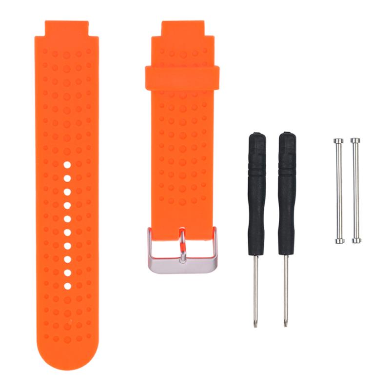 Universal Silicone Smart Watchband Strap Band Replacement Straps Bands with Tools For Garmin Forerunner 230/235/630/220/620/735 - ebowsos