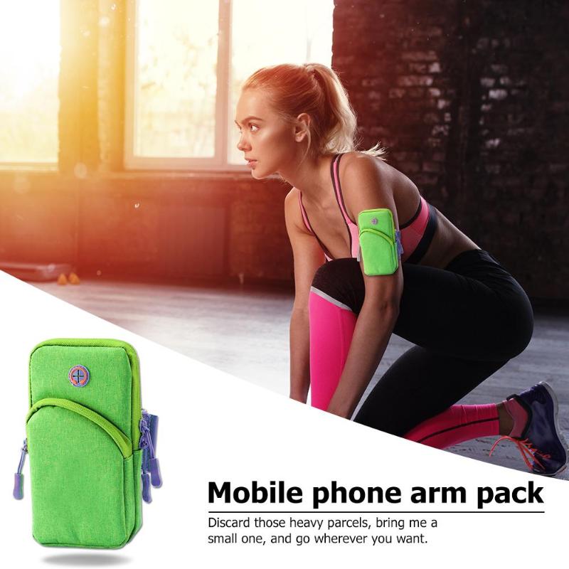 Universal Smartphone Arm Bag Waterproof Outdoor Sports Armband Protective Holder Pouch Case Bag with Earphone Hole High Quality - ebowsos