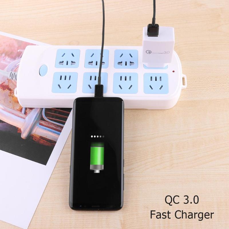 Universal USB Charger Quick Charge 3.0 Fast Charger 18W Portable Wall USB Power Adapter for Mobile Phone Tablet High Quality - ebowsos