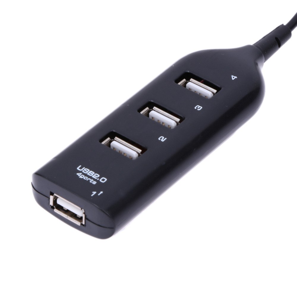 Universal USB Hub 4 Port USB 2.0 Hub with Cable High Speed Mini Hub Socket Pattern Splitter Cable Adapter for Laptop PC New - ebowsos
