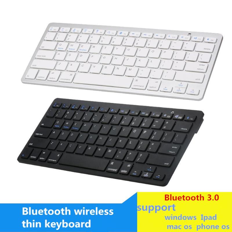 Universal Ultra-slim Wireless Bluetooth 3.0 Keyboard 78 Keys Silent Keyboard for Phone Tablet PC Computer - ebowsos