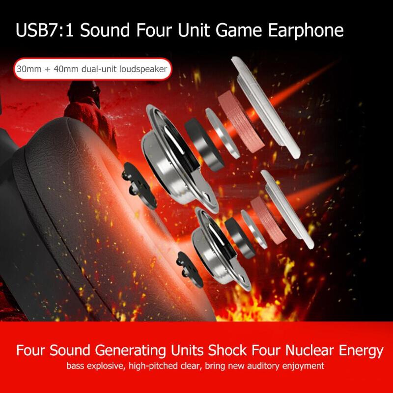 V9 Game Headphone Bass Stereo Music Audio Earphone 7.1 Channel Noise Reduction Headset with Mic for PC Laptop Computer Hot Sale - ebowsos